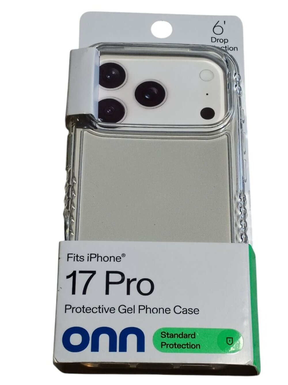 Onn Protective Gel Phone Case Iphone 17 Pro Clear 6 Ft Drop Sg17C36014016
